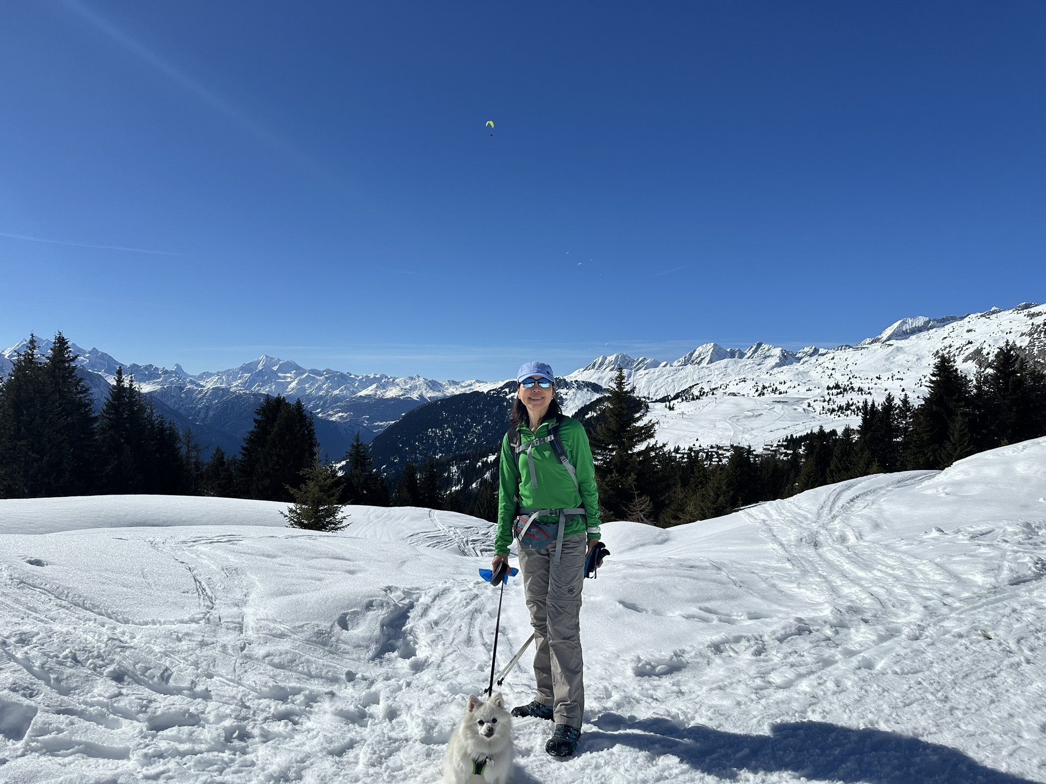 Winter hiking on the Aletsch plateau