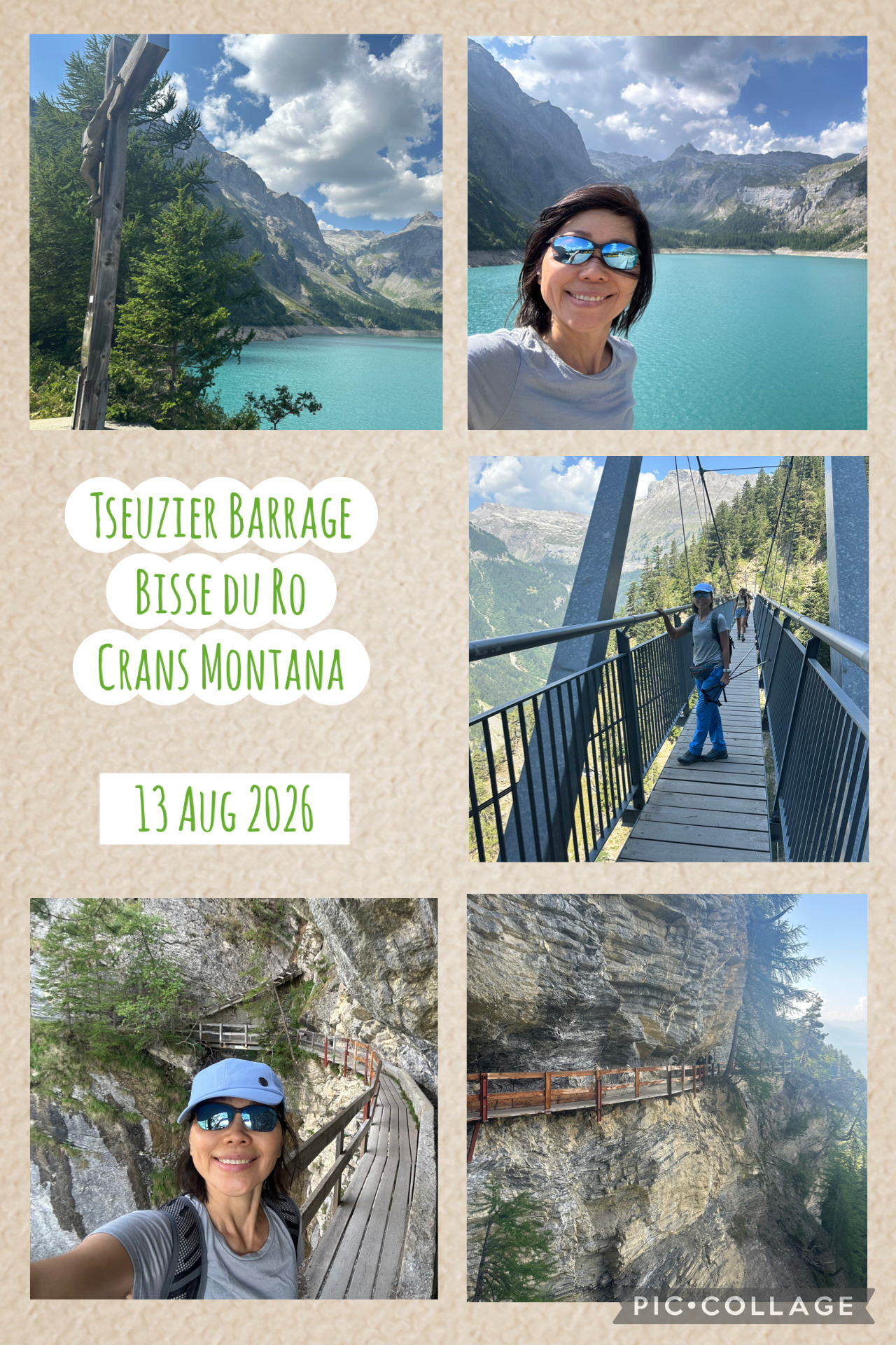 Bisse du Ro hike collage