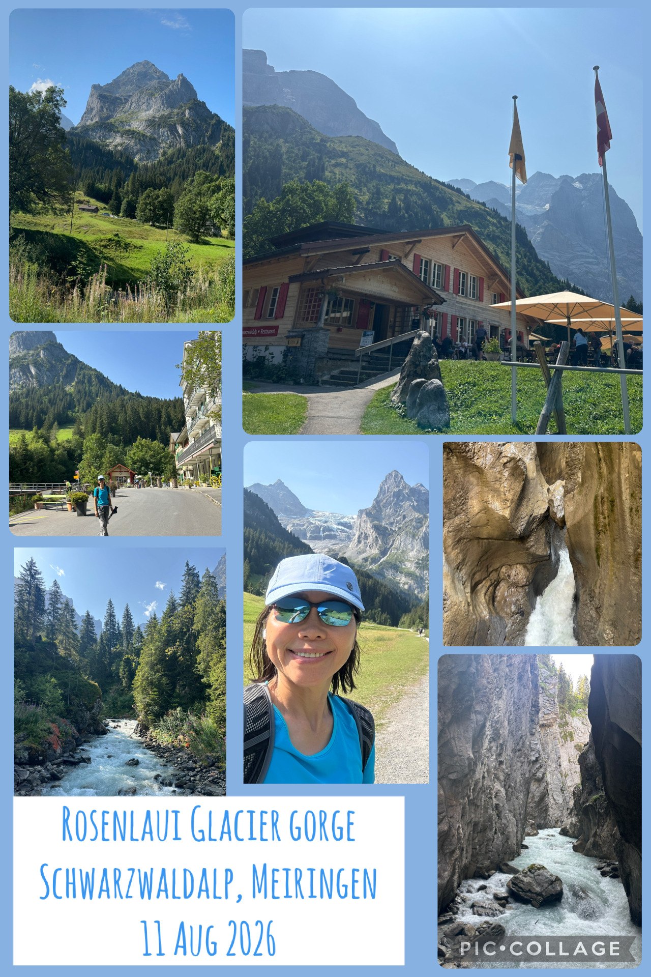Rosenlaui hike collage